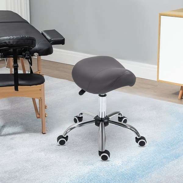 Rootzin pyörivä jakkara - Ergonominen tuoli - Säädettävä jakkara - Ammattikäyttöön - Edistää ryhtiä - Tasainen liikkuvuus - 52cm x 53cm x 49-61cm - Ke