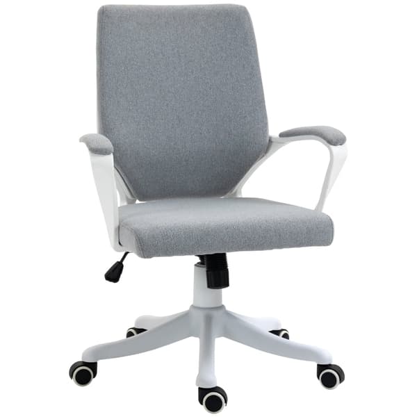 Rootz Vinsetto Kontorstol - Ergonomisk skrivebordsstol - Justerbart kontorsæde - Højdejusterbar - Åndbart stof - Vippefunktion - 62W x 69D x 92-100H c