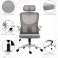 Miniatyrbild 8 av 10: Rootz Vinsetto Kontorsstol - Ergonomisk skrivbordsstol - Justerbar datorstol - Ultimate Comfort - Svankstöd - Lutande ryggstöd - 60cm x 59cm x 114-122