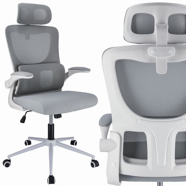 ZEO ergonomisk lænestol - grå