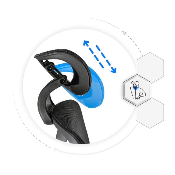NEOVA ergonomisk fåtölj - svart