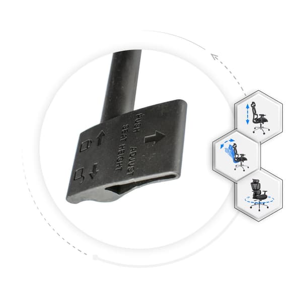 NEOVA ergonomisk fåtölj - svart