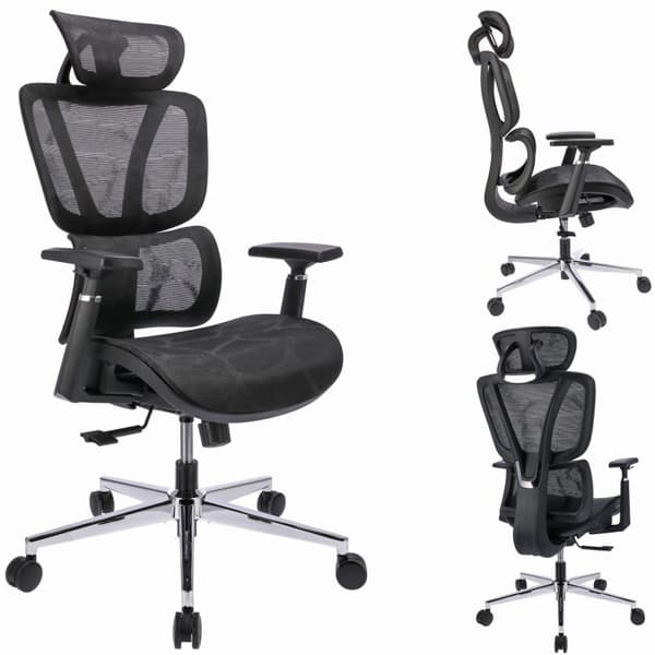 NEOVA ergonomisk fåtölj - svart