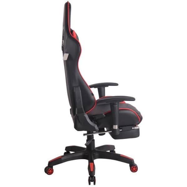 Turbo XL kontorsfåtölj - CLP - Svart - Röd - Imiterat läder - På hjul - Samtida - Design