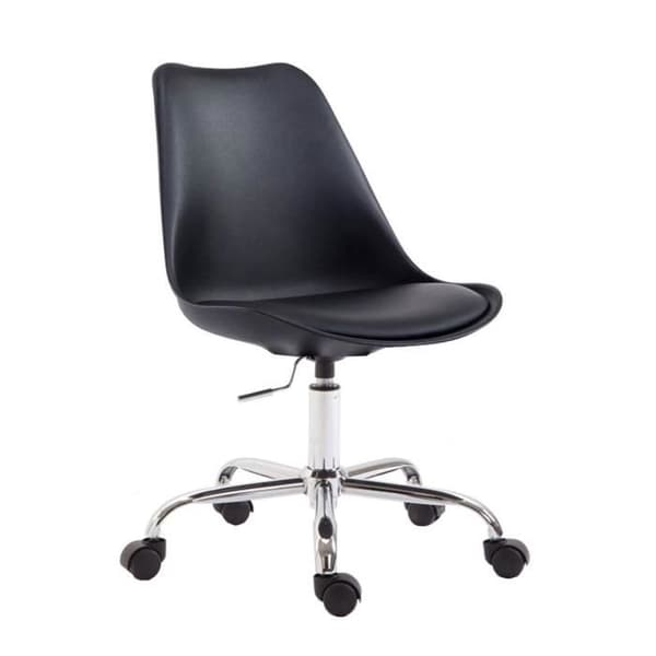 Kontorsstol - CLP - Toulouse - Faux - Svart - Samtida - Design - Plast