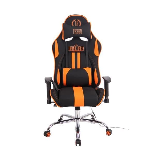 Kontorsstol - CLP - Limit XM - Tyg - Svart - Orange - Ergonomisk och uppvärmd