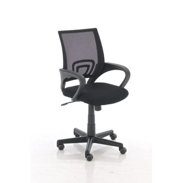 Genius kontorsstol på hjul - CLP - Svart - Modern design - Faux
