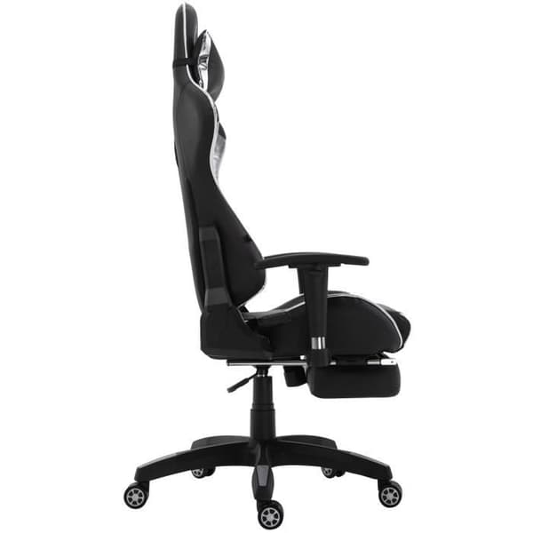 Racing gamer kontorsstol Turbo XL - CLP - Svart - Justerbar i höjdled - Med fotstöd