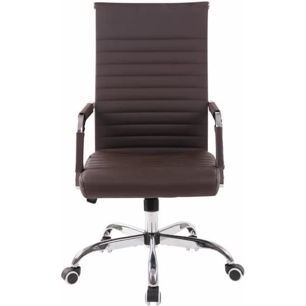 Amadora kontorsstol - CLP - konstläder - Brun - Ergonomisk - Hjul