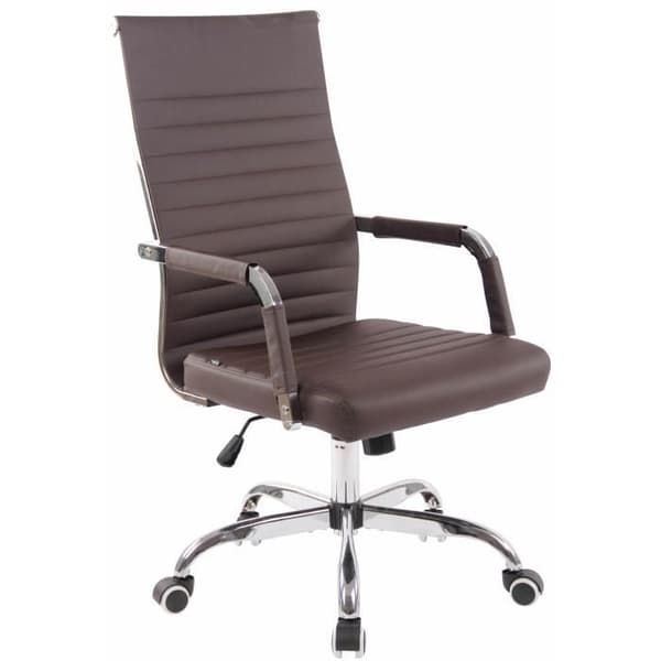Amadora kontorsstol - CLP - konstläder - Brun - Ergonomisk - Hjul