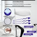 Miniatyrbild 3 av 4: Washington Ergonomic Mesh Kontorsstol med metallben, vit