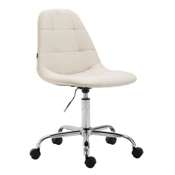 Reims Tyg kontorsfåtölj - CLP - Samtida - Design - Beige - På hjul