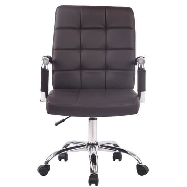 Deli Pro kontorsstol i konstläder - CLP - Brun - Modern - Design - Justerbar i höjdled - På hjul