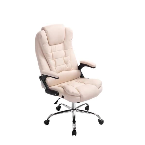 Thor kontorsfåtölj - CLP - Kräm - Faux - På hjul - Samtida - Design