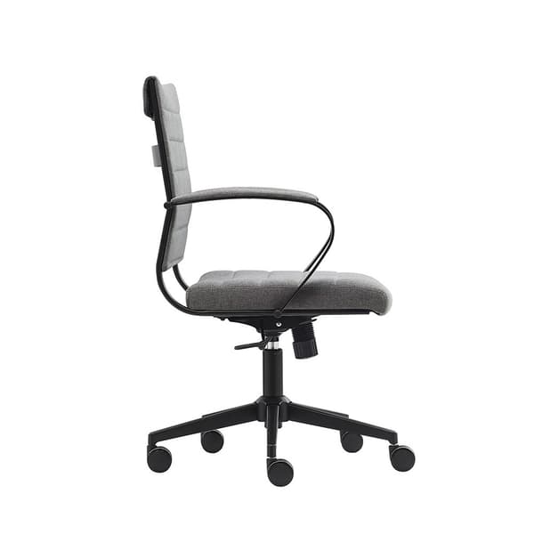 Kontorsstol Cádiz Antracit - Tyg - Black Steel Edition