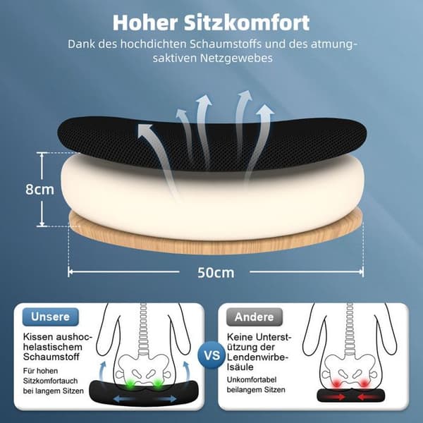Ergonomisk kontorsstol, höjdjusterbar, lutande ryggstöd, kontorsstol med tysta hjul, last 150 kg