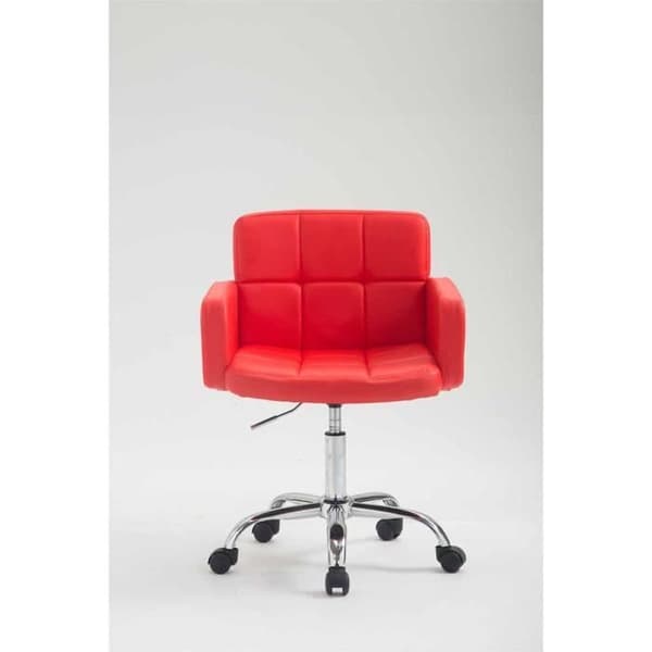 Arbetspall - CLP - Los Angeles - Faux - Röd - Justerbar höjd - Armstöd