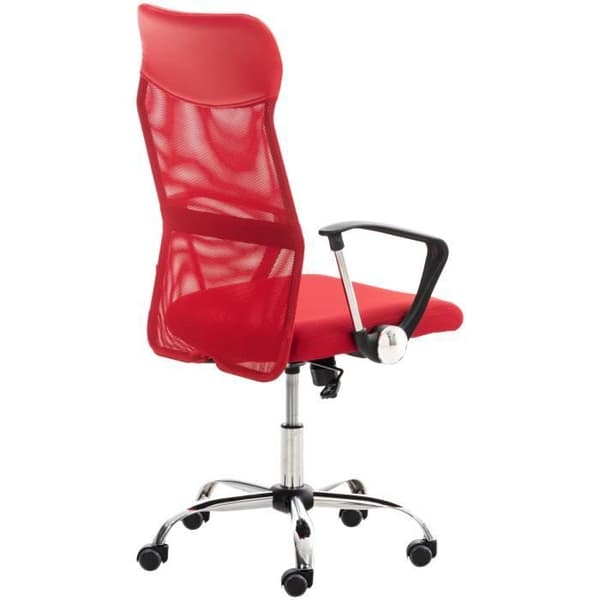 Washington Ergonomic Mesh Kontorsstol med metallben, röd