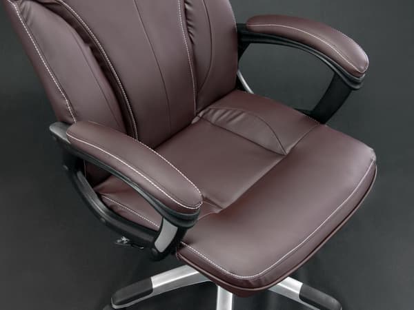 Sofotel EG-222 kontorsstol i brunt läder