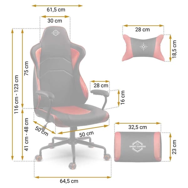Sofotel Katarina Gaming Stol - Röd - 2590