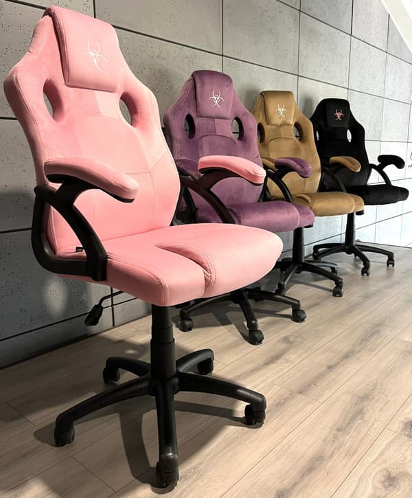 .Carrera M ALCANTARA ROSA snurrstol för skrivbord