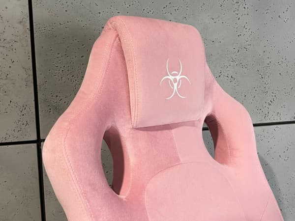 .Carrera M ALCANTARA ROSA snurrstol för skrivbord
