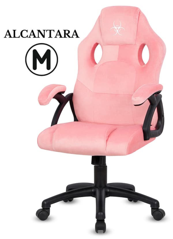 .Carrera M ALCANTARA ROSA snurrstol för skrivbord