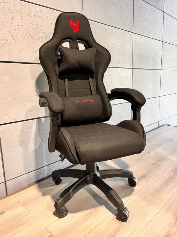 HERO ENZO BLACK FABRIC kääntyvä pelituoli