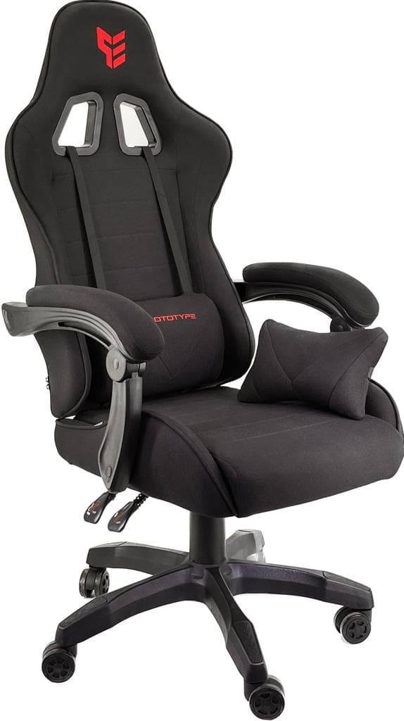 HERO ENZO BLACK FABRIC kääntyvä pelituoli