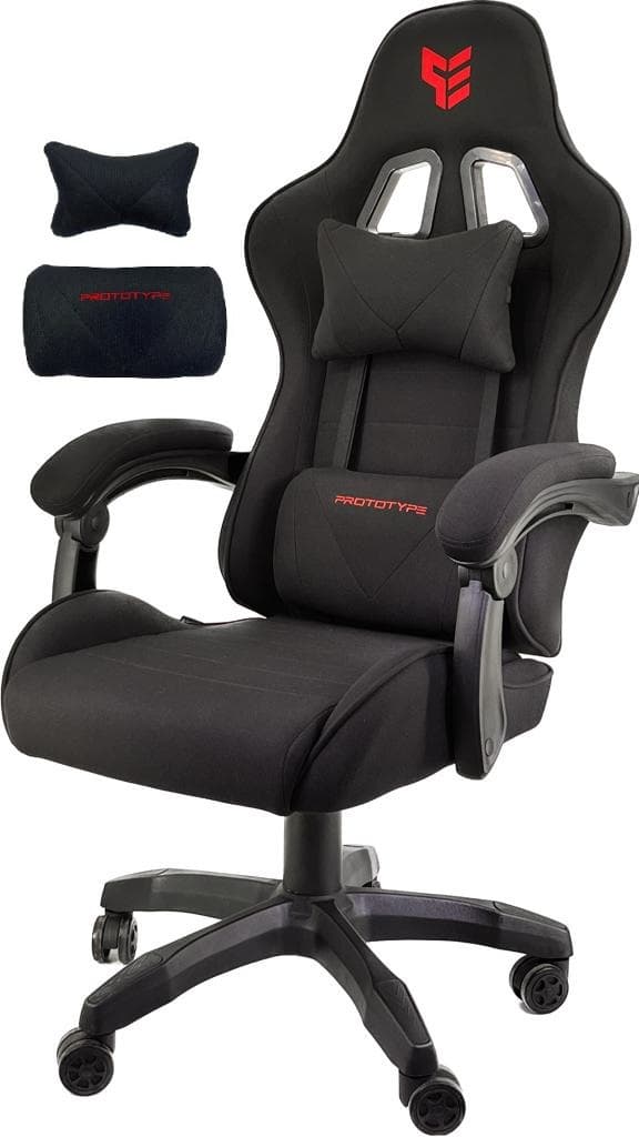 HERO ENZO BLACK FABRIC kääntyvä pelituoli