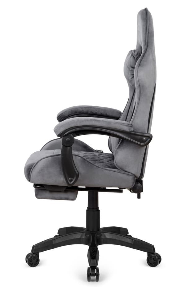 HERO POKER PRO GREY ALCANTARA vridbar spelstol