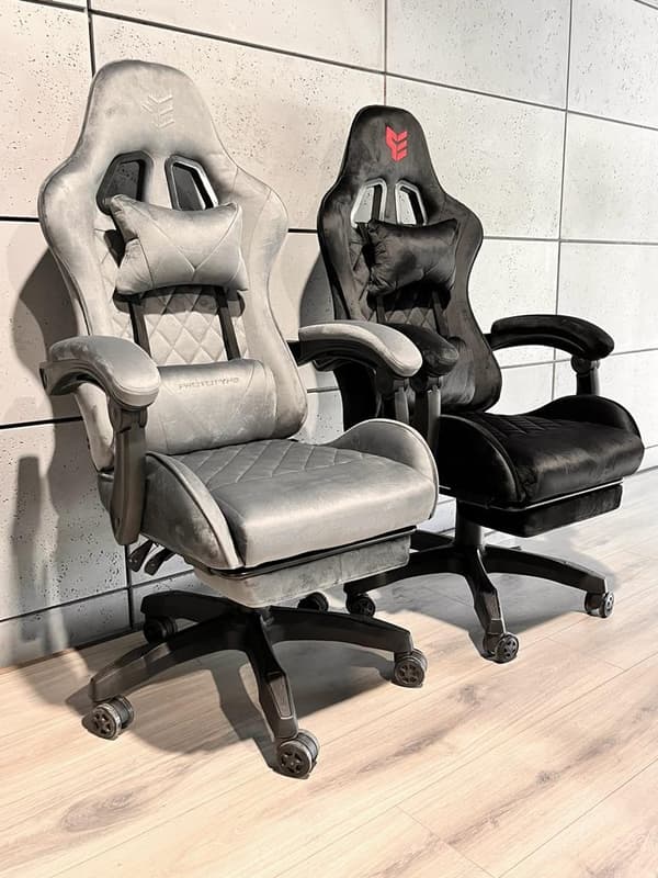 HERO POKER PRO GREY ALCANTARA vridbar spelstol