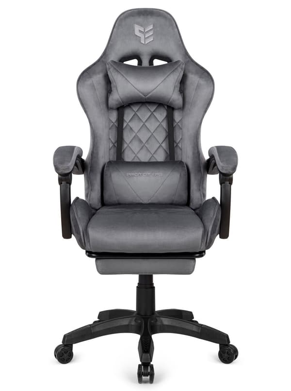 HERO POKER PRO GREY ALCANTARA vridbar spelstol