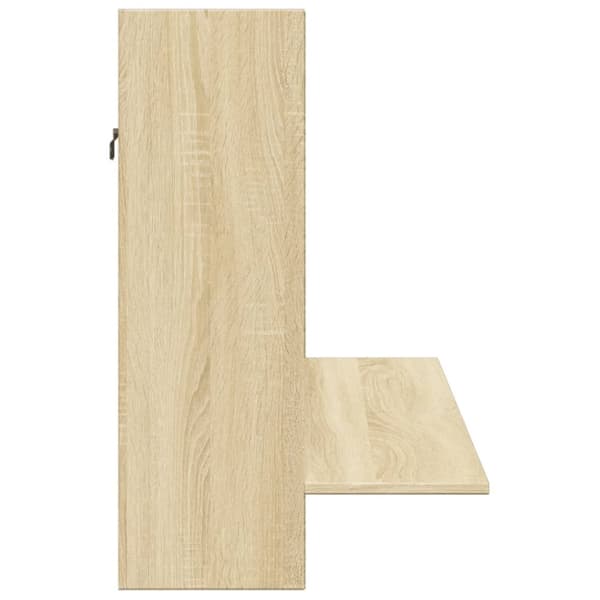vidaXL Veggmontert skrivebord sonoma eik 105x48x75 cm konstruert tre