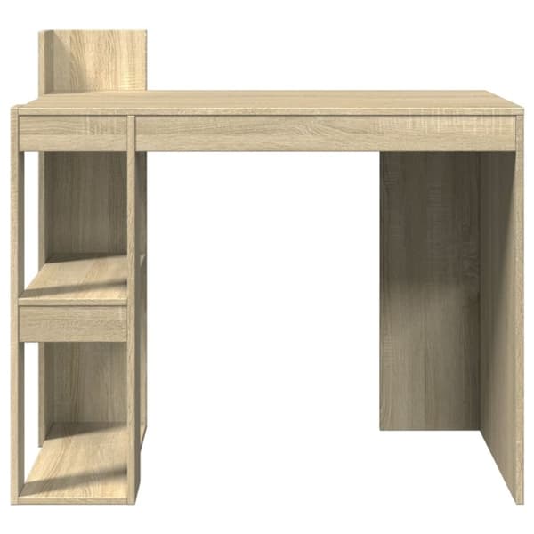 vidaXL Skrivebord sonoma eik 103,5x56,5x94 cm konstruert tre