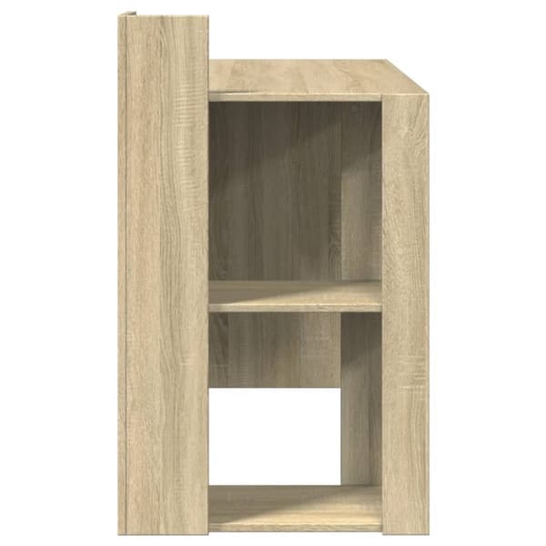 vidaXL Skrivebord sonoma eik 103,5x56,5x94 cm konstruert tre