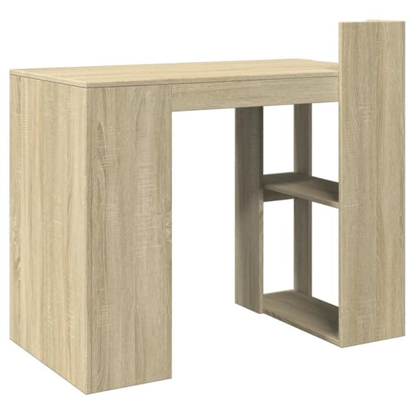 vidaXL Skrivebord sonoma eik 103,5x56,5x94 cm konstruert tre