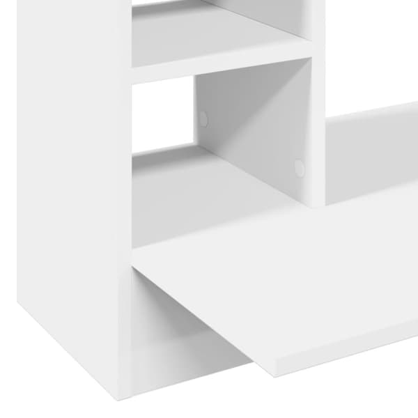vidaXL væghængt skrivebord 105x48x75 cm konstrueret træ hvid