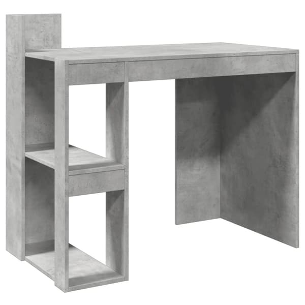 vidaXL Työpöytä betoninharmaa 103,5x56,5x94 cm tekninen puu