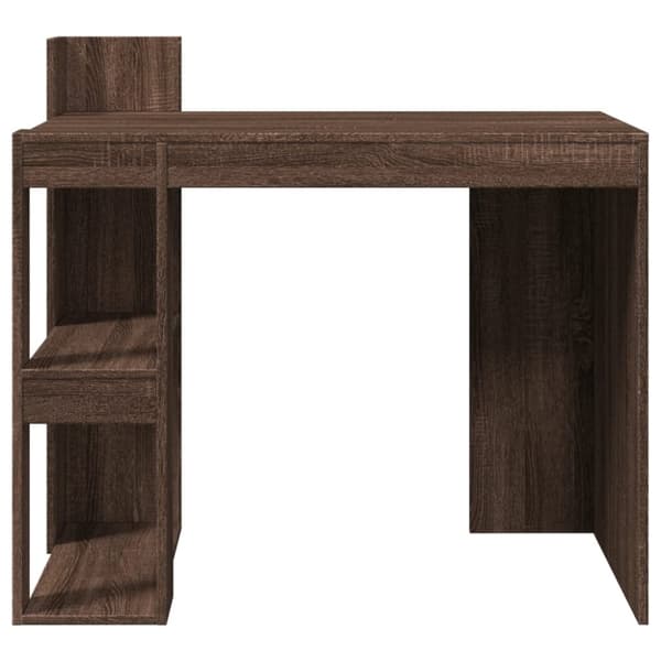 vidaXL Työpöytä ruskea tammi 103,5x56,5x94 cm tekninen puu