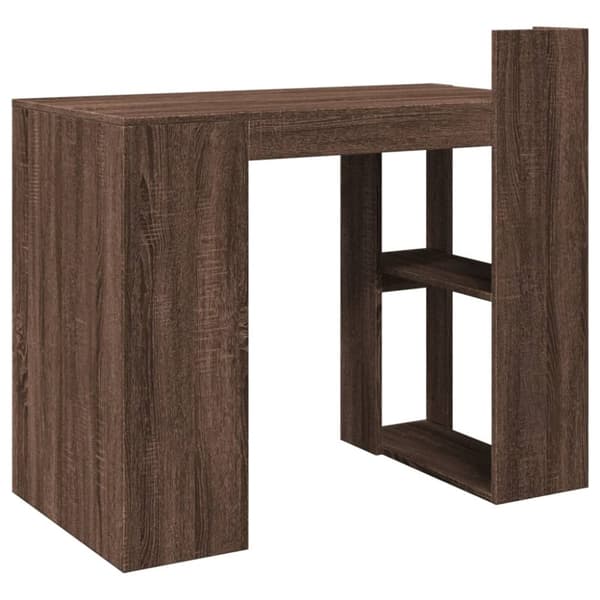 vidaXL Työpöytä ruskea tammi 103,5x56,5x94 cm tekninen puu