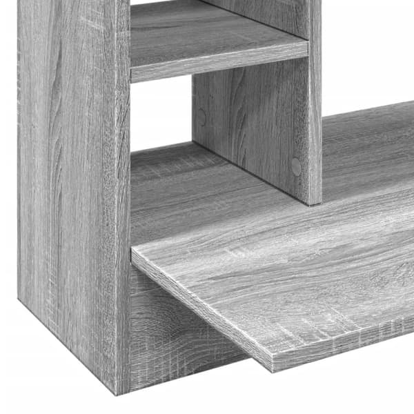 vidaXL væghængt skrivebord 105x48x75 cm konstrueret træ grå sonoma-eg