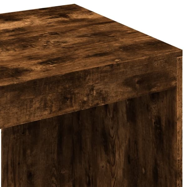 vidaXL Skrivbord rökfärgad ek 103,5x56,5x94 cm konstruerat trä