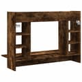 Miniatyrbilde 7 av 11: vidaXL Veggmontert skrivebord røkt eik 105x48x75 cm konstruert tre