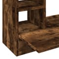 Miniatyrbilde 9 av 11: vidaXL Veggmontert skrivebord røkt eik 105x48x75 cm konstruert tre