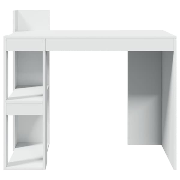 vidaXL Skrivbord vit 103,5x56,5x94 cm konstruerat trä
