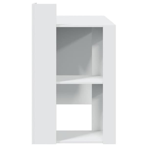 vidaXL Skrivbord vit 103,5x56,5x94 cm konstruerat trä