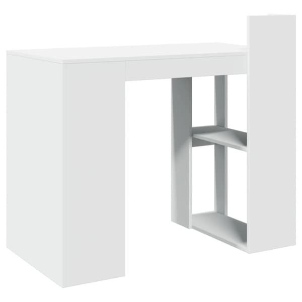vidaXL Skrivbord vit 103,5x56,5x94 cm konstruerat trä