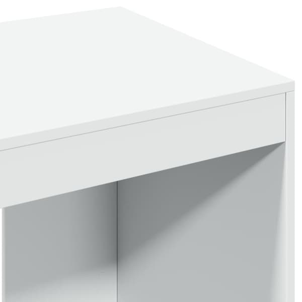 vidaXL Skrivbord vit 103,5x56,5x94 cm konstruerat trä