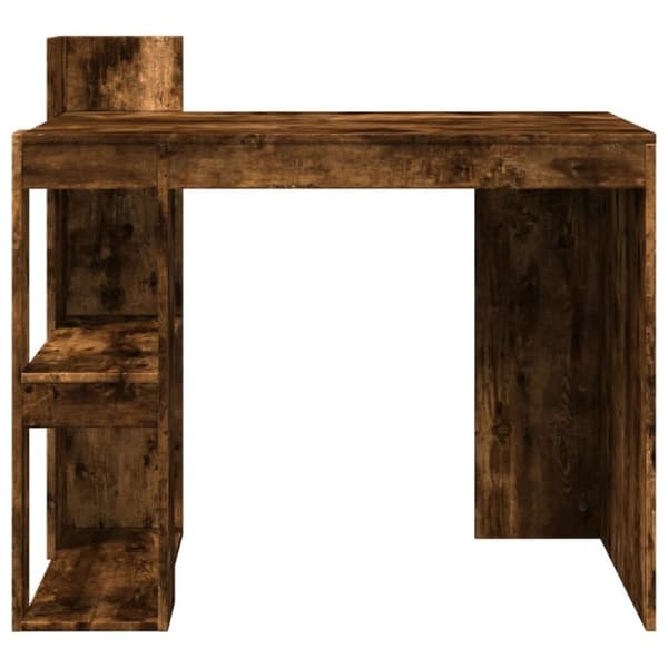 vidaXL skrivebord 103,5x56,5x94 cm konstrueret træ røget egetræsfarve